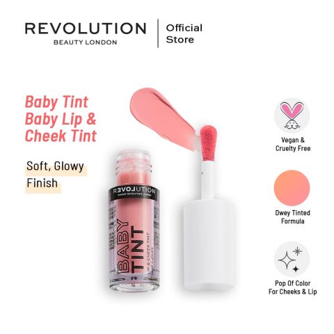 Makeup Revolution Baby Tint Lip & Cheek Tint, Baby