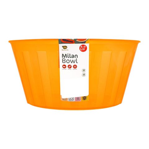 Appollo Milan Bowl, Orange, 5 Liters