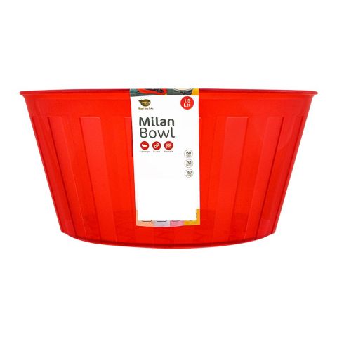 Appollo Milan Bowl, Red, 1.5 Liters