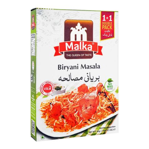 Malka Biryani Masala Double Pack, 50g + 50g