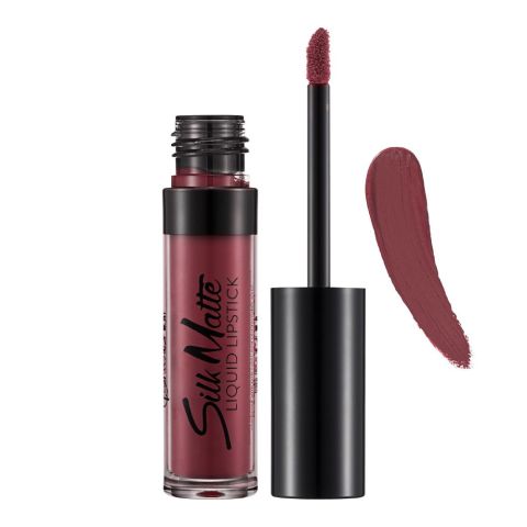 Flormar Silk Matte Liquid Lipstick, 008, Dark Voilet