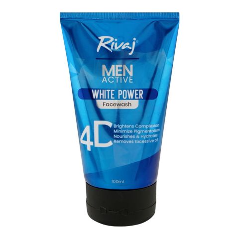 Rivaj Men Active White Power Face Wash, 100ml