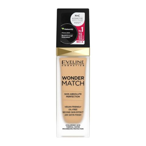 Eveline Wonder Match Skin Absolute Perfection Foundation, 20, Medium Beige