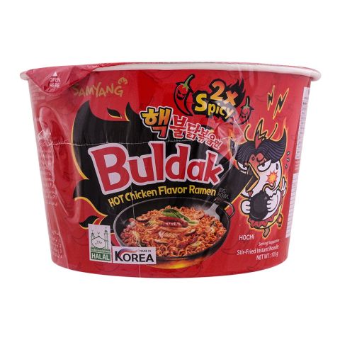 Samyang Hot Chicken 2x Spicy Bowl Noodle, Halal, 105g