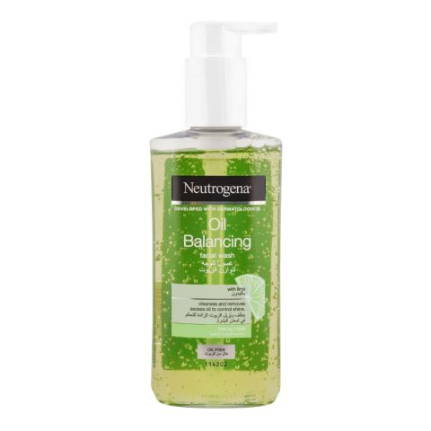 Neutrogena Oil Balancing With Lime Oil Free Skin Facial Wash, 200ml