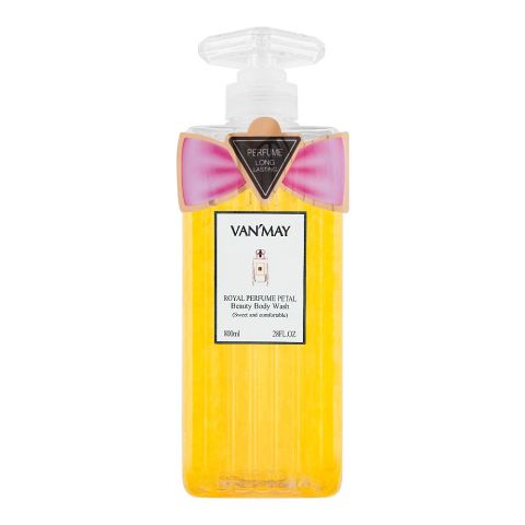 Van'May Royal Perfume Petal Sweet And Comfortable Body Wash, 800ml