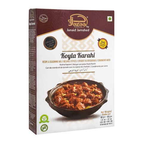 Jazaa Koyla Karahi Masala, 1+1 Two Packs Inside, 120g