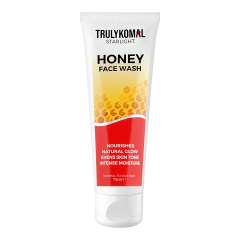 Truly Komal Starlight Honey Face Wash, For Normal To Oily Skin, 75ml