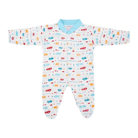 Dynamic Kids Romper With Socks Printed, Ferozi