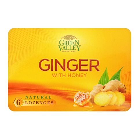 Green Valley Ginger With Honey Lozenges, 6-Pack