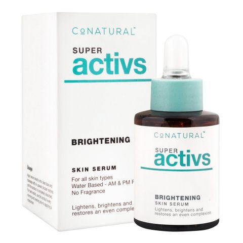 CoNatural Super Activs Brightening Skin Serum, For All Skin Types, 30ml