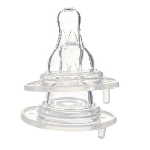 Farlin Mom Anti-Colic Wide Neck Nipple Set, 0m+, 2-Pack, AC-22005-S