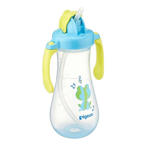 Pigeon Tall Straw Bottle, Blue, 300ml, D78087