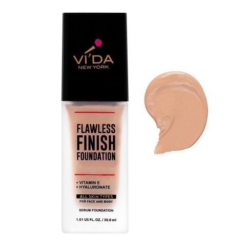 Vi'da New York Flawless Finish Foundation For Face & Body, For All Skin Types, Fair Neutral 189, 30ml