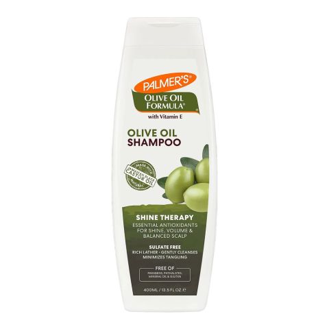 Palmer's Olive Oil Shine Therapy Shampoo With Jamaican Black + Castor Oil, For Dull, Dry Or Frizzy Prone Hair, 400ml