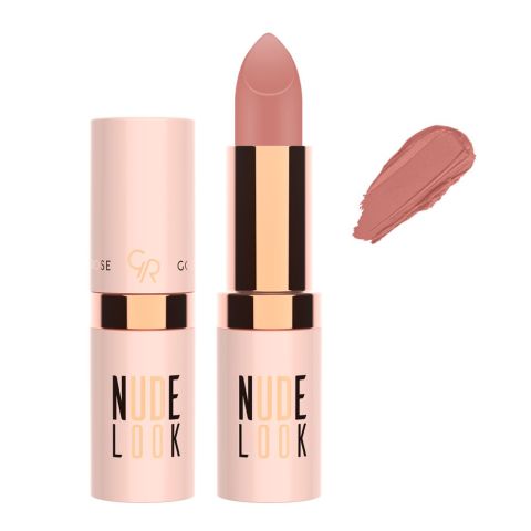 Golden Rose Nude Look Perfect Matte Lipstick, 01, Coral Nude