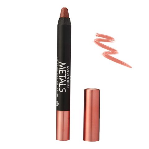 Golden Rose Metals Matte Metallic Lip, Crayon, 02