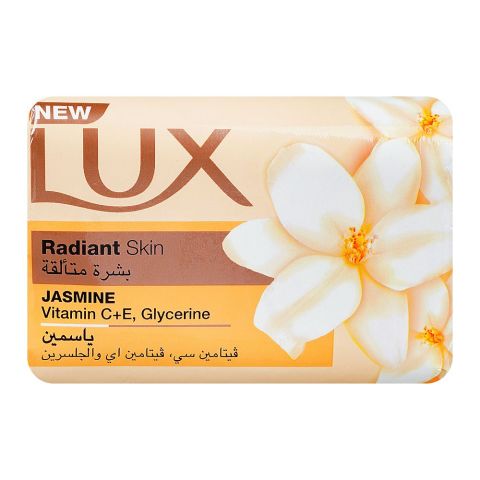 Lux Radiant Skin Soap With Jasmine, Vitamin C+E & Glycerin, 170g