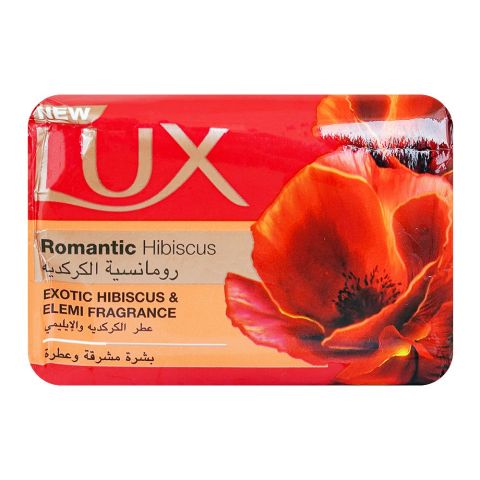 Lux Romantic Hibiscus Bar Soap With Exotic Hibiscus & Elemi Fragrance, 170g