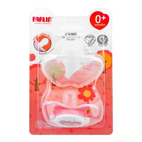 Farlin J' Aime Chu Chu Cherry Natural Pacifier, 0 Month+, BA-10019-G