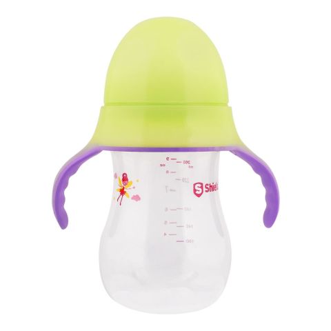 Shield Glow In The Dark Wide Neck Anti-Colic Feeder, 260ml, 12 Months+