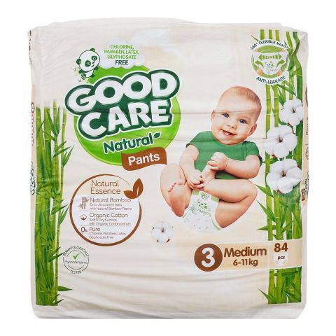 Good Care Natural Pants, 3, Medium, 6-11kg, 84-Pack