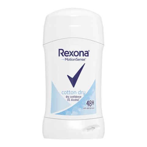 Rexona 48H Motion Sense Cotton Dry Deodorant Stick, For Men & Women, 40g