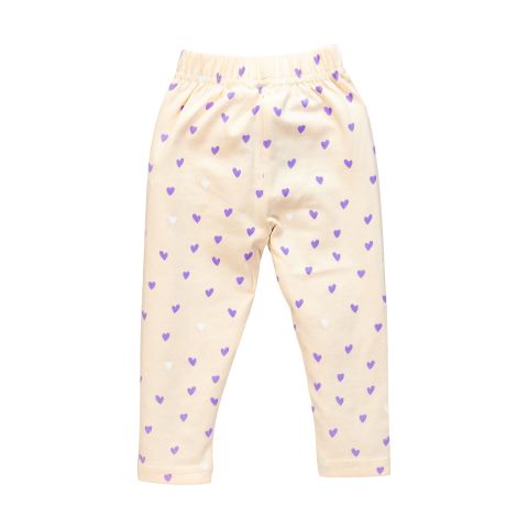 The Nest Jersey Pajama Heart Print, UniCorn Purple