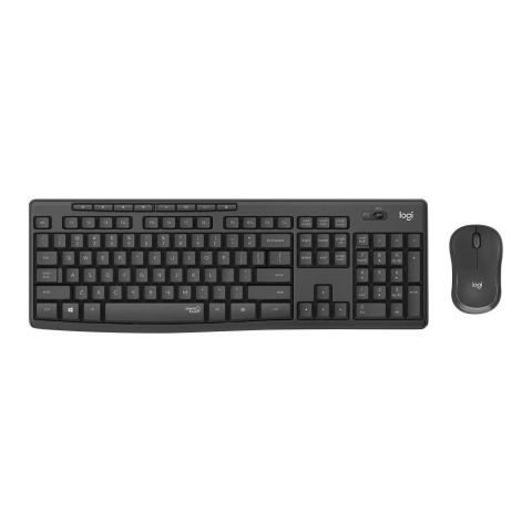 Logitech Silent Wireless Combo Keyboard & Mouse Black, MK295