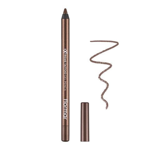 Flormar Extreme Tattoo Gel Pencil, Glitzy Brown, 01