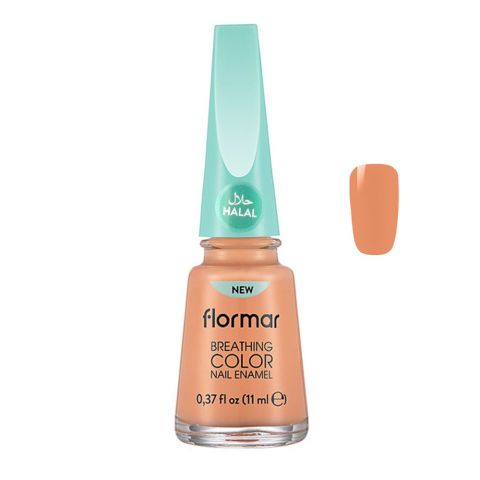 Flormar Breathing Color Nail Enamel, Salmon Pink, 11ml, 005