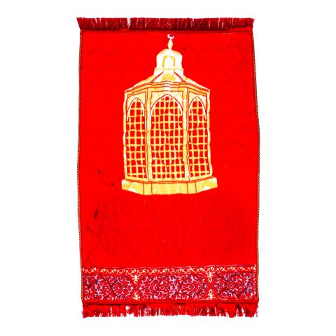 Red N Bed Maqaam-e-Ibrahim Prayer Mat, Hadiya Gift Box, Red