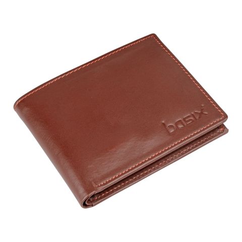 Basix Gent's Cow Economical Wallet, Brown