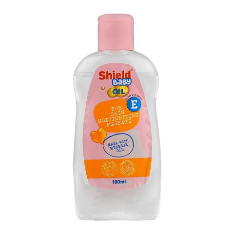 Shield Vitamin E Baby Oil, For Skin Moisturizing Massage, 100ml