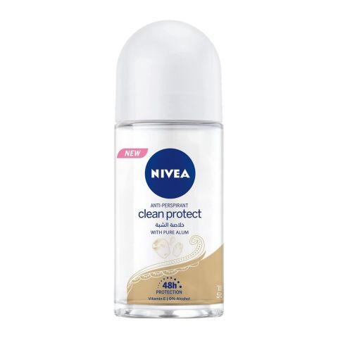 Nivea Clean Protect Anti-Perspirant Roll On, 50ml