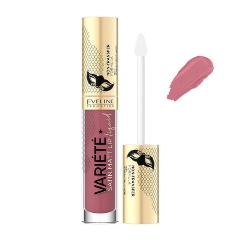 Eveline Variiete Satin Matt Lip Liquid Lipstick, 03 Berry Shake