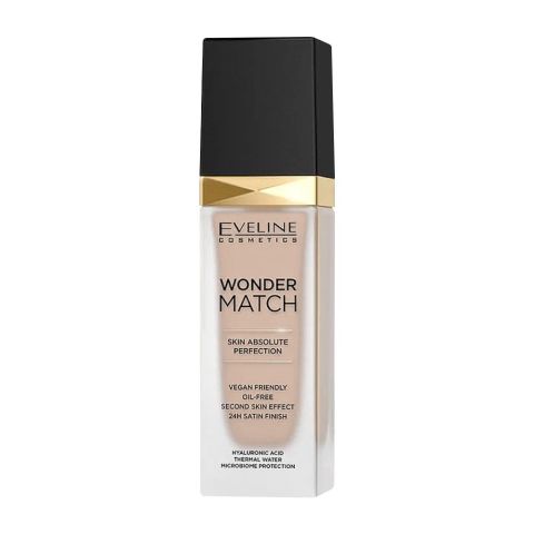 Eveline Wonder Match Skin Absolute Perfection Foundation, 12 Light Natural, 30ml