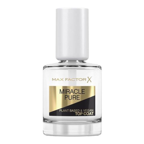 Max Factor Miracle Pure Plant-Based & Vegan, Top Coat, 12ml