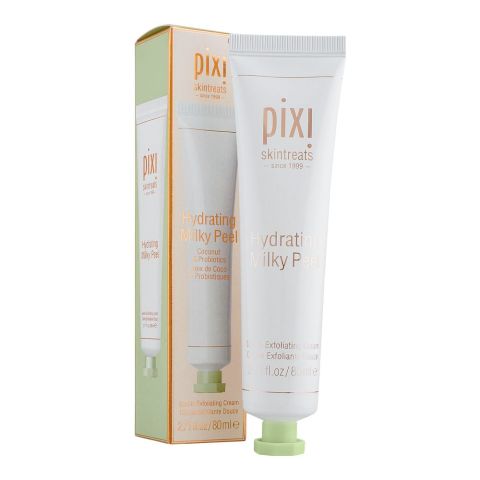 Pixi Skintreats Coconut & Probiotics Hydrating Milky Peel Gentle Exfoliating Cream, 80ml