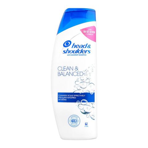 Head & Shoulder Clean & Balanced + Anti-Dandruff Shampoo, 330ml