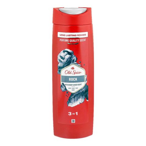 Old Spice Rock With Charcoal 2-In-1 Shower Gel + Shampoo, 400ml