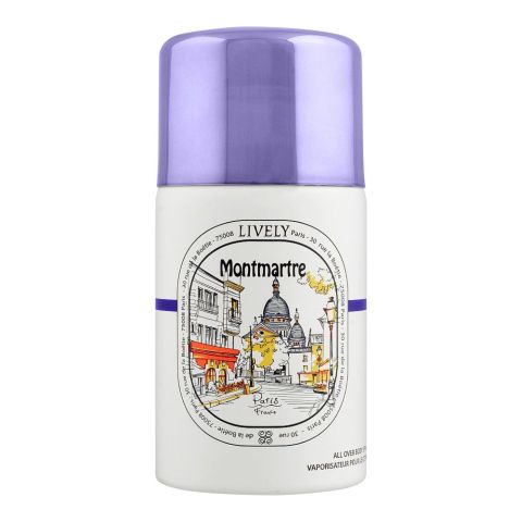 Lively Paris Montmartre Lively Body Spray, For Men, 250ml