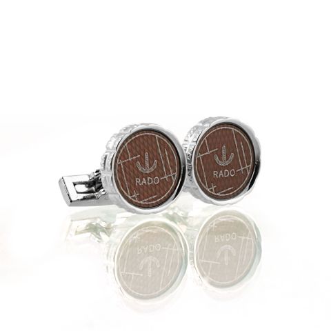 RD Cufflinks For Men, Silver, C-26