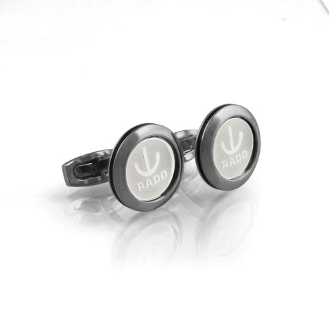 RD Cufflinks For Men, Black, C-43