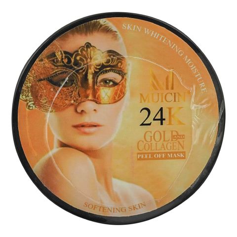 Muicin 24K Gold & Collagen Peel Off Mask, Softening Skin, 300g