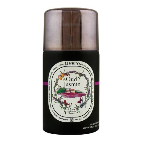 Lively Paris Oud Jasmin Paris Body Spray, For Women, 250ml