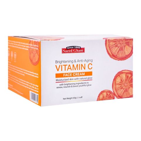 Saeed Ghani Vitamin C Brightening & Anti-Aging Face Cream, 60gm