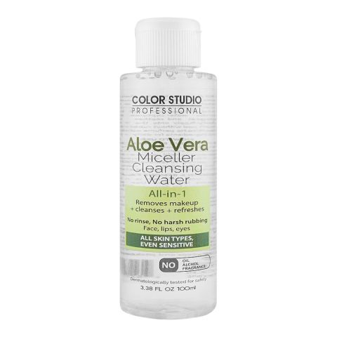 Color Studio Aloe Vera All-In-1 Miceller Cleansing Water, 100ml