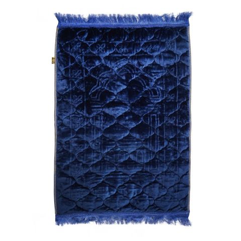 Plushmink Premium Mughal Printed Prayer Mat, Blue, F404018