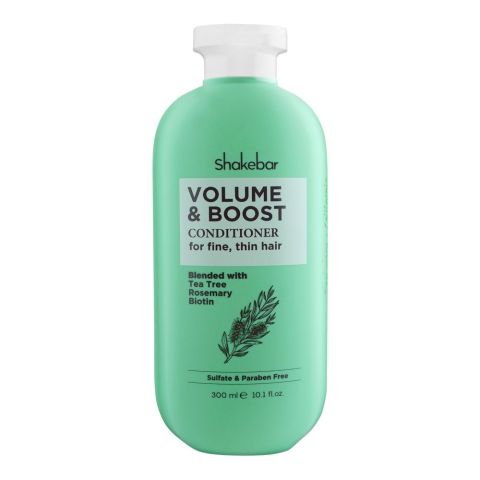 Shakebar Volume & Boost Sulfate & Paraben Free Conditioner, For Fine & Thin Hair, 300ml